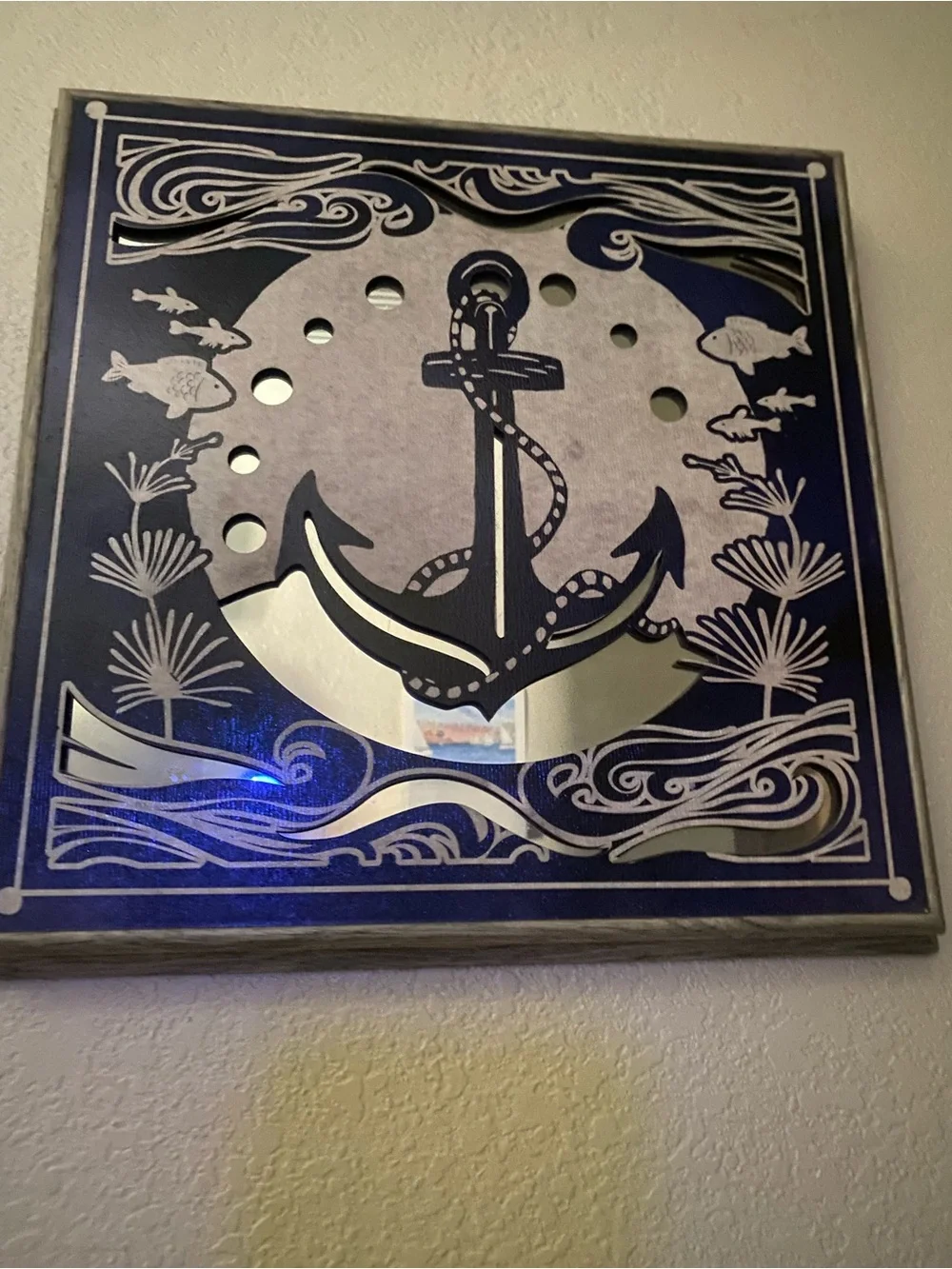 Nautical Anchor Wall Art Mirror